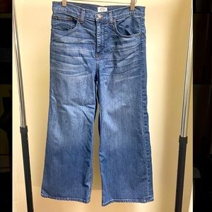J. Crew Rayner Wide Leg Cropped Jeans, size 29